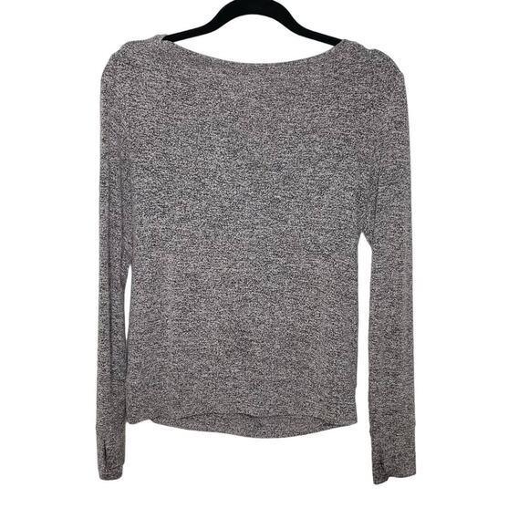 C9 by Champion Yoga Top Knit Long Sleeve Open Back Pullover Heather Gray XS - Picture 1 of 10